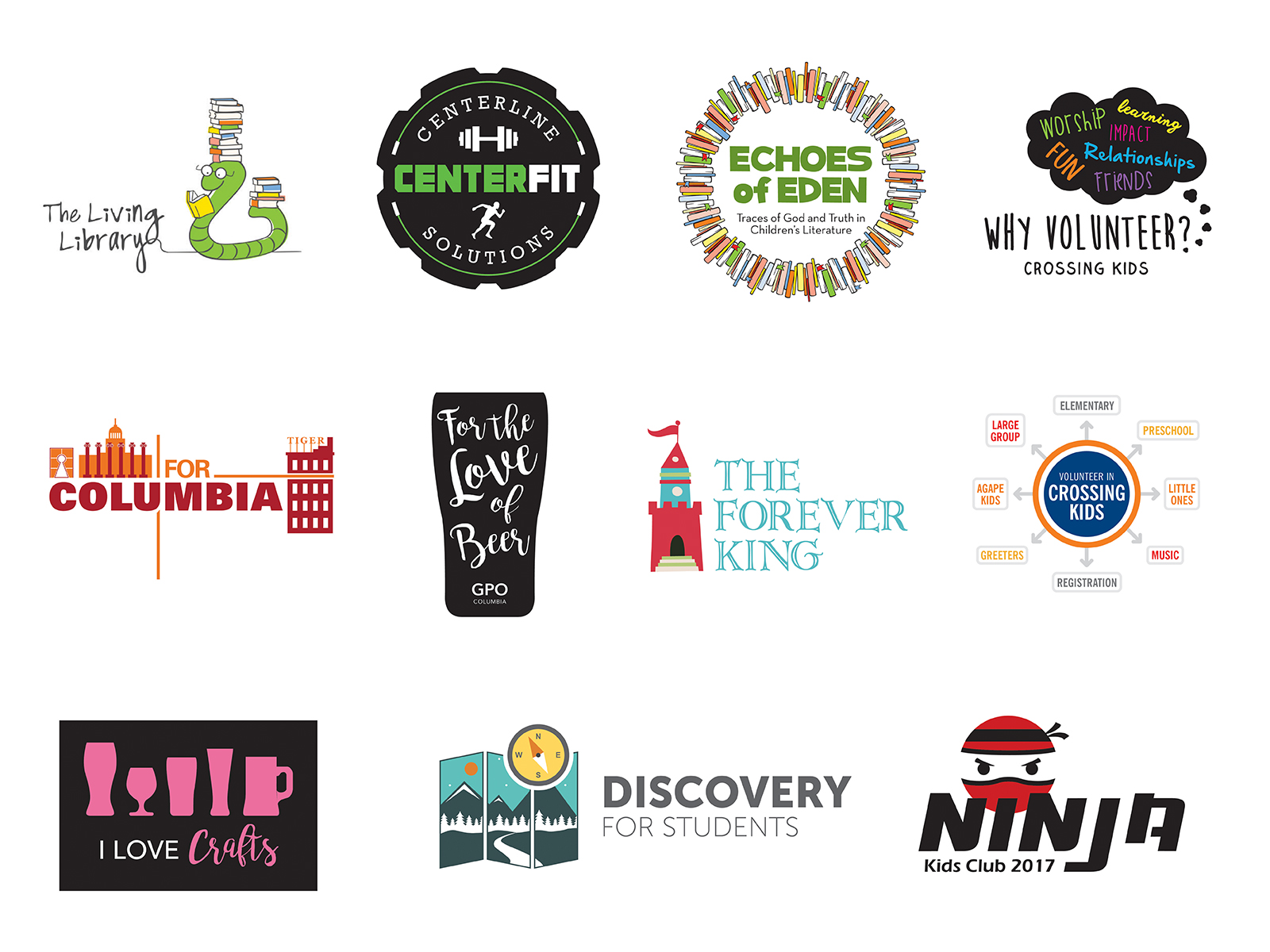 Collection of various logos